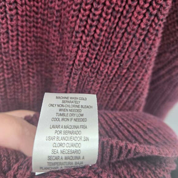 Original Weatherproof Vintage Burgundy 100% Cotton Sweater Size XXL - Picture 13 of 13